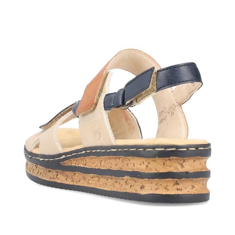 Rieker Artikelnummer 62967-14 Rieker Damen Keilsandaletten Schieferblau