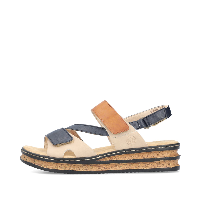 Rieker Artikelnummer 62967-14 Rieker Damen Keilsandaletten schieferblau