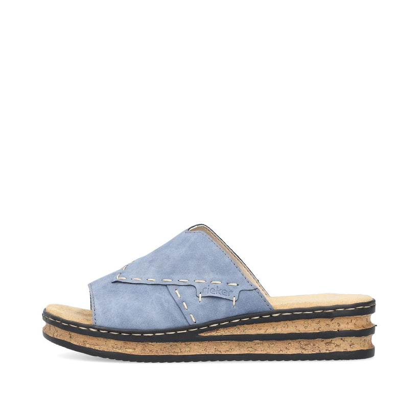 Rieker Artikelnummer 62987-10 Rieker Damen Pantoletten himmelblau