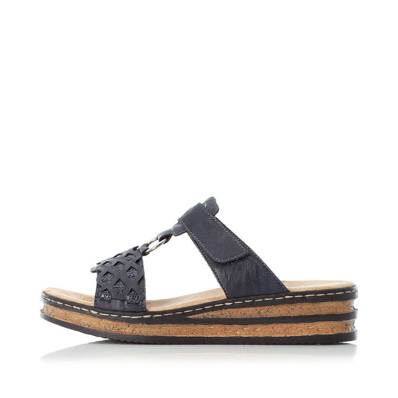 Rieker Artikelnummer 629K9-14 Rieker Damen Pantoletten dunkelblau