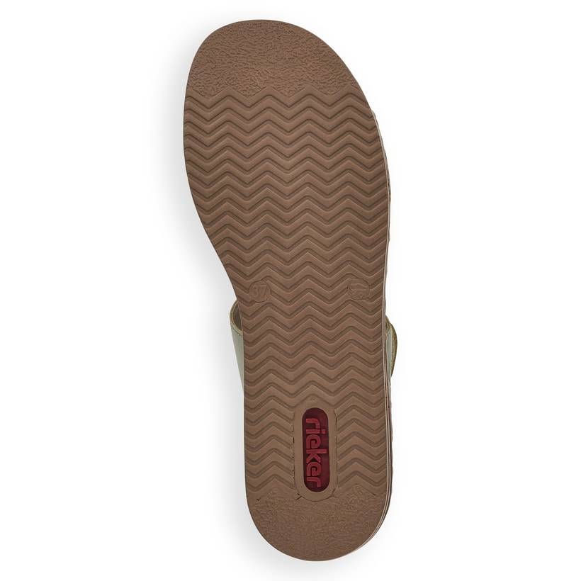 Rieker Artikelnummer 629K9-52 Rieker Damen Pantoletten Mintgrün