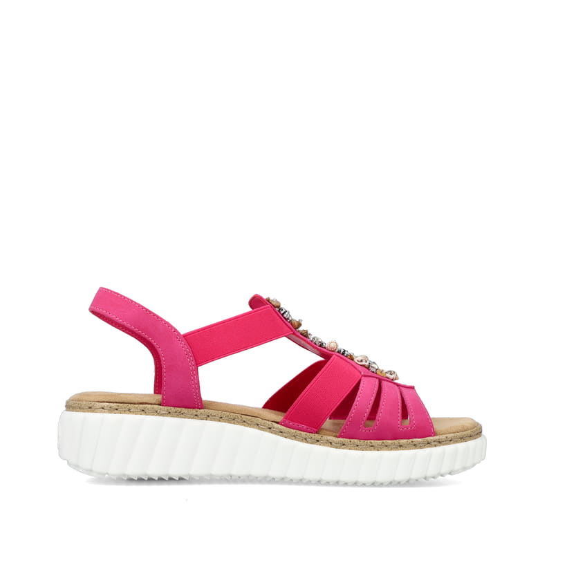 Rieker Artikelnummer 63249-31 Rieker Damen Keilsandaletten Rosa