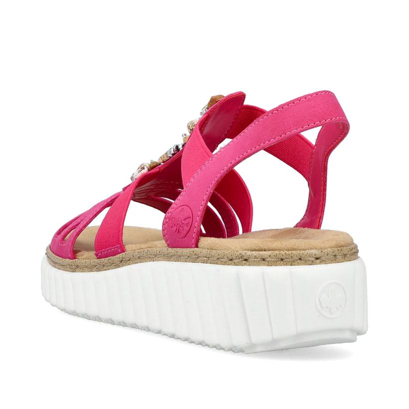 Rieker Artikelnummer 63249-31 Rieker Damen Keilsandaletten Rosa