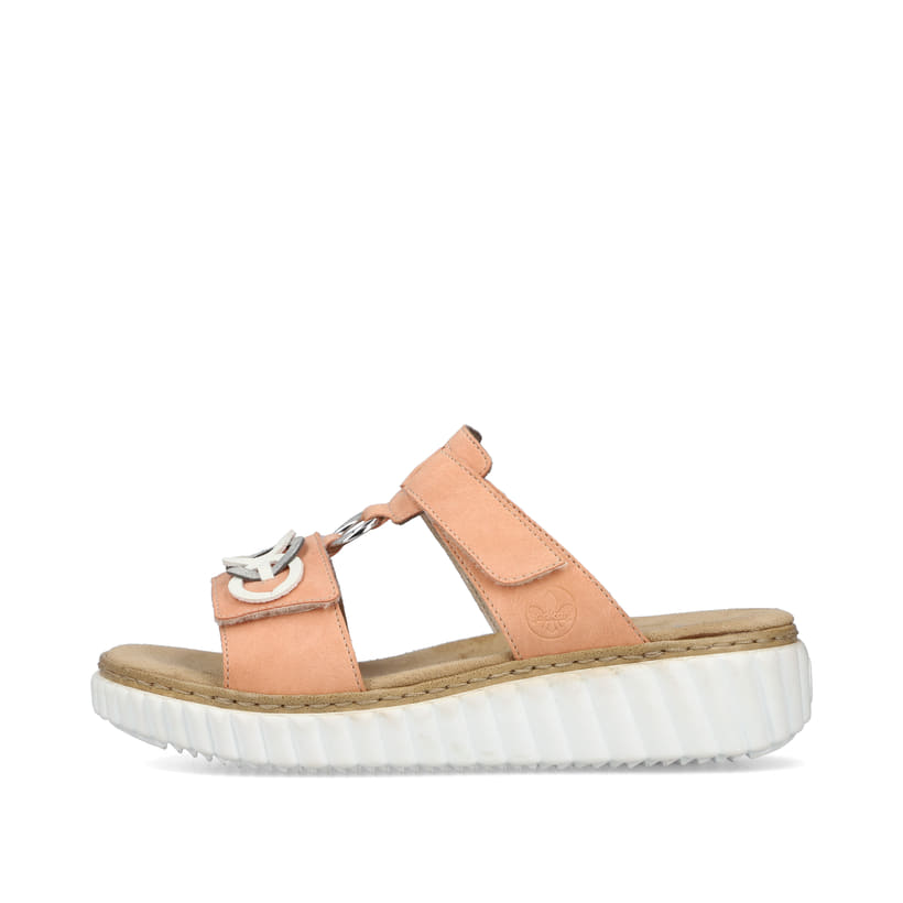 Rieker Artikelnummer 63294-38 Rieker Damen Pantoletten pfirsich