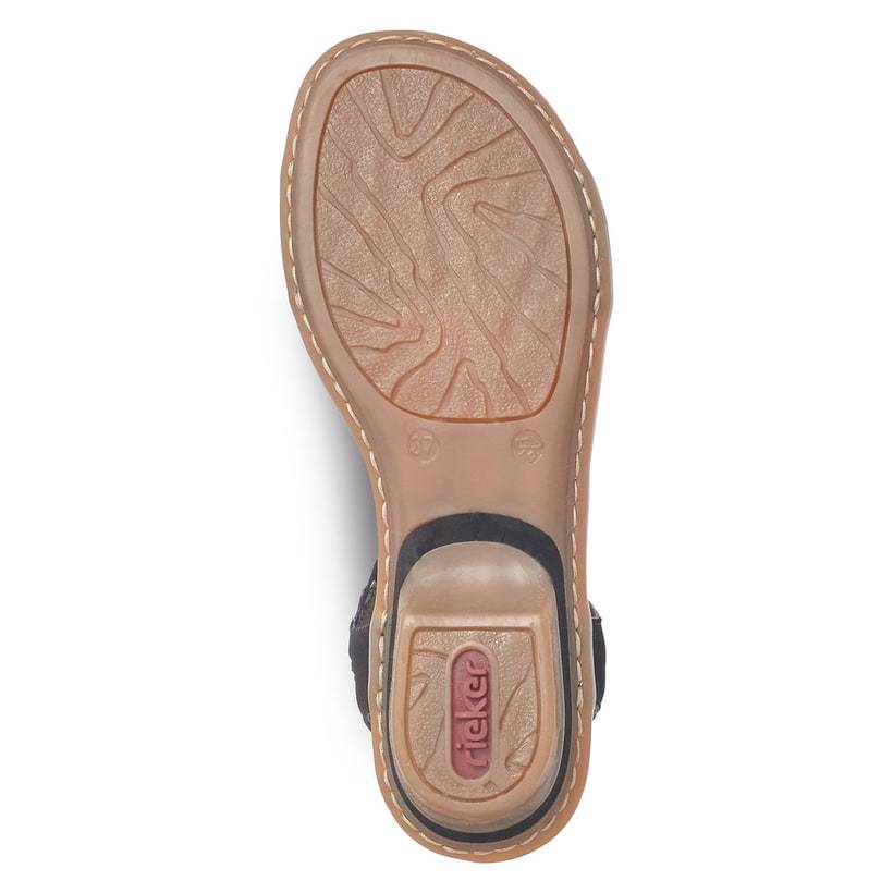 Rieker Artikelnummer 63453-00 Rieker Damen Riemchensandaletten Tiefschwarz