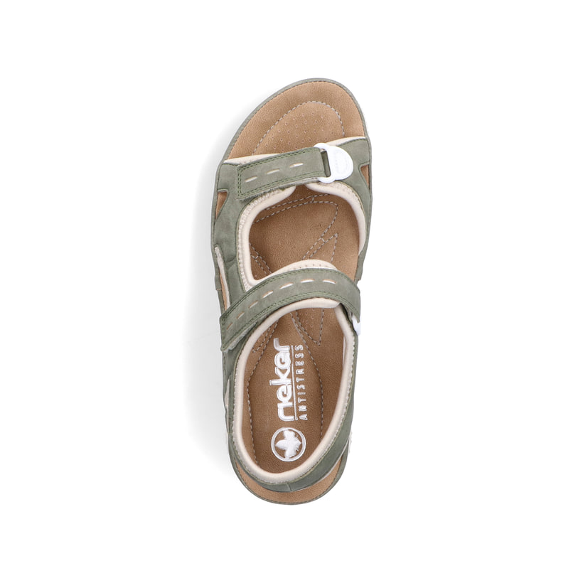 Rieker Artikelnummer 64066-52 Rieker Damen Trekkingsandalen Grüngrau