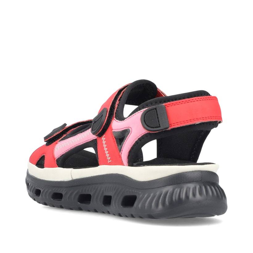 Rieker Artikelnummer 64074-33 Rieker Damen Trekkingsandalen Feuerrot