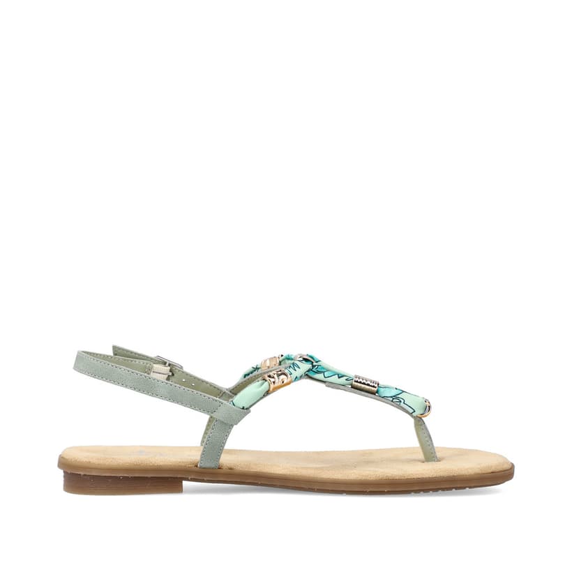 Rieker Artikelnummer 64208-52 Rieker Damen Riemchensandaletten Mintgrün