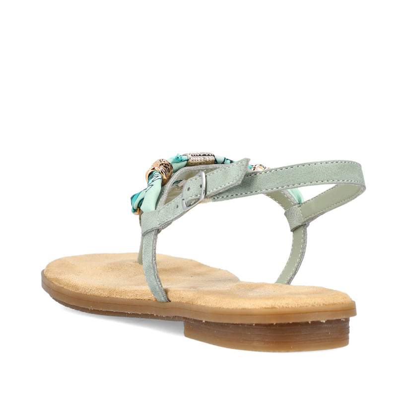 Rieker Artikelnummer 64208-52 Rieker Damen Riemchensandaletten Mintgrün