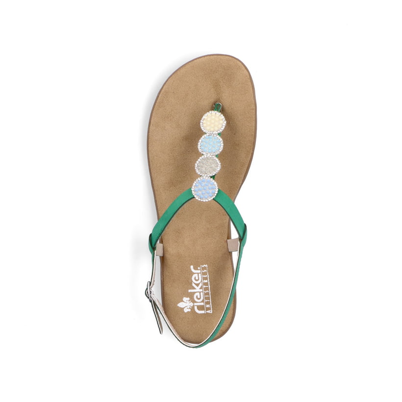 Rieker Artikelnummer 64211-52 Rieker Damen Riemchensandalen Laubgrün