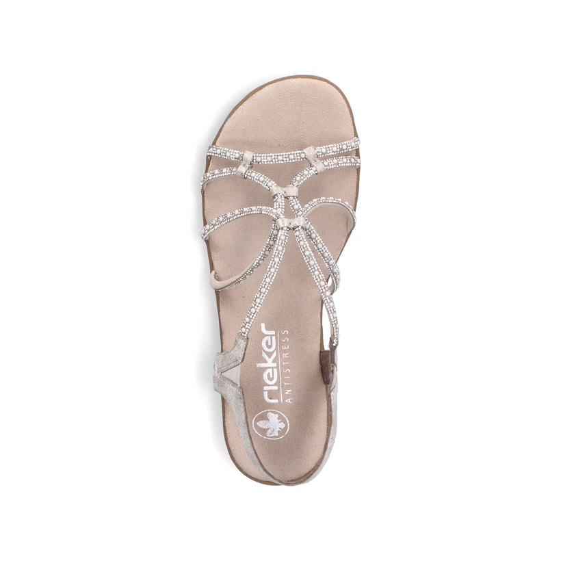 Rieker Artikelnummer 64270-60 Rieker Damen Riemchensandalen Hellbeige