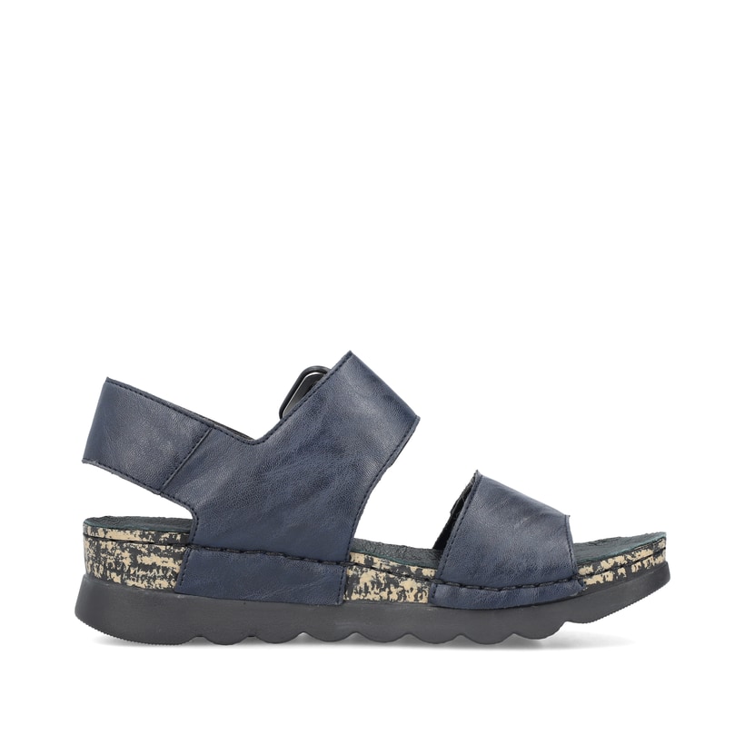 Rieker Artikelnummer 64450-14 Rieker Damen Riemchensandalen Stahlblau