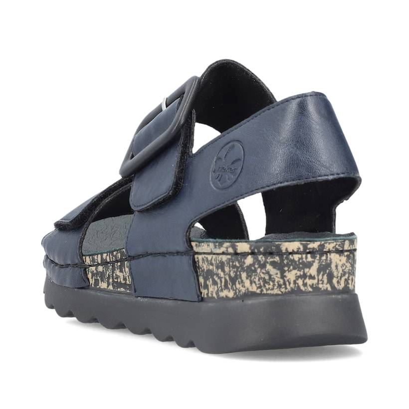 Rieker Artikelnummer 64450-14 Rieker Damen Riemchensandalen Stahlblau