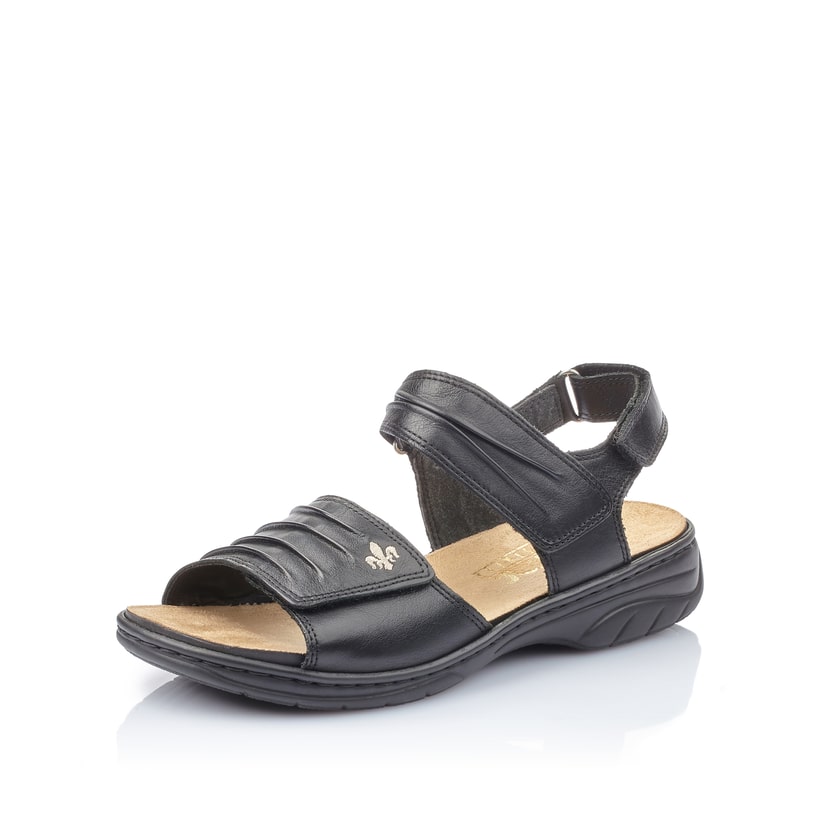 Rieker Artikelnummer 64560-01 Rieker Damen Riemchensandalen Nachtschwarz