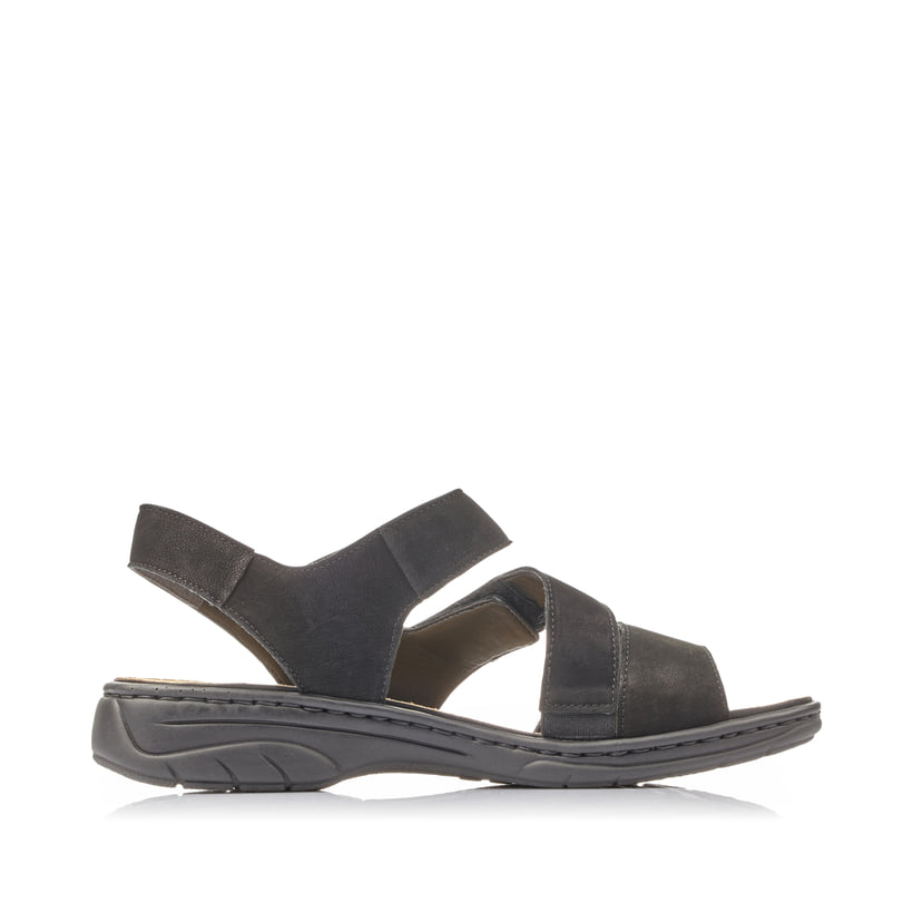 Rieker Artikelnummer 64573-00 Rieker Damen Riemchensandalen Tiefschwarz