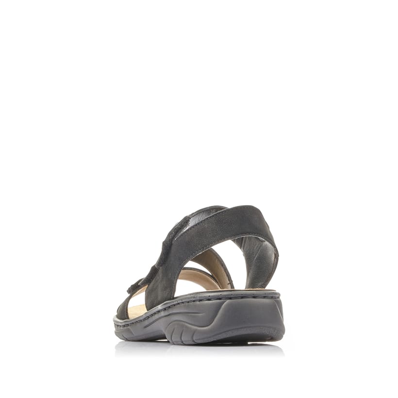 Rieker Artikelnummer 64573-00 Rieker Damen Riemchensandalen Tiefschwarz