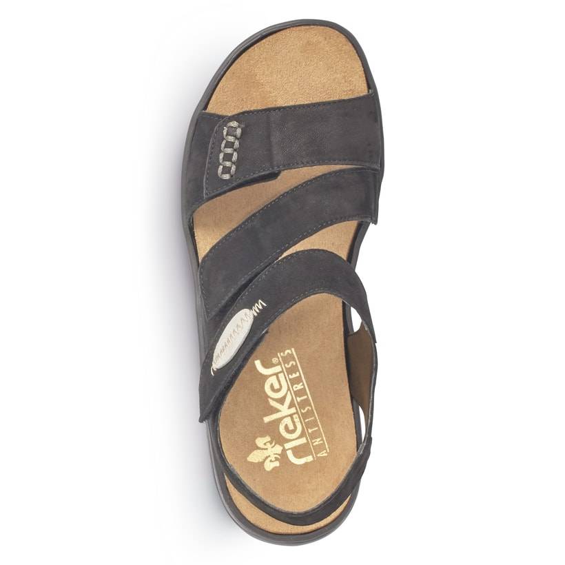 Rieker Artikelnummer 64573-00 Rieker Damen Riemchensandalen Tiefschwarz