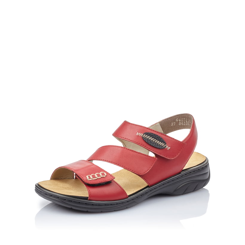 Rieker Artikelnummer 64573-33 Rieker Damen Riemchensandalen Kirschrot