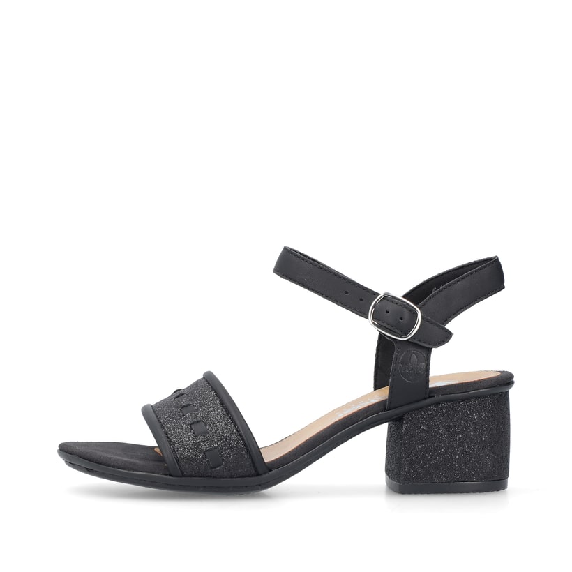 Rieker Artikelnummer 64653-00 Rieker Damen Riemchensandaletten asphaltschwarz