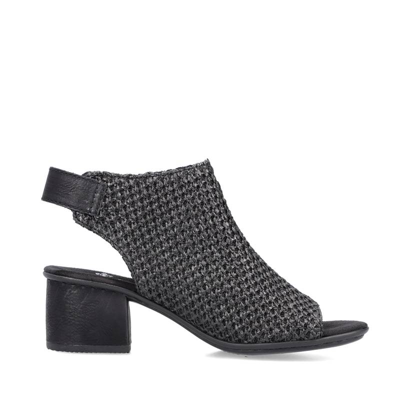 Rieker Artikelnummer 64670-00 Rieker Damen Riemchensandaletten Tiefschwarz