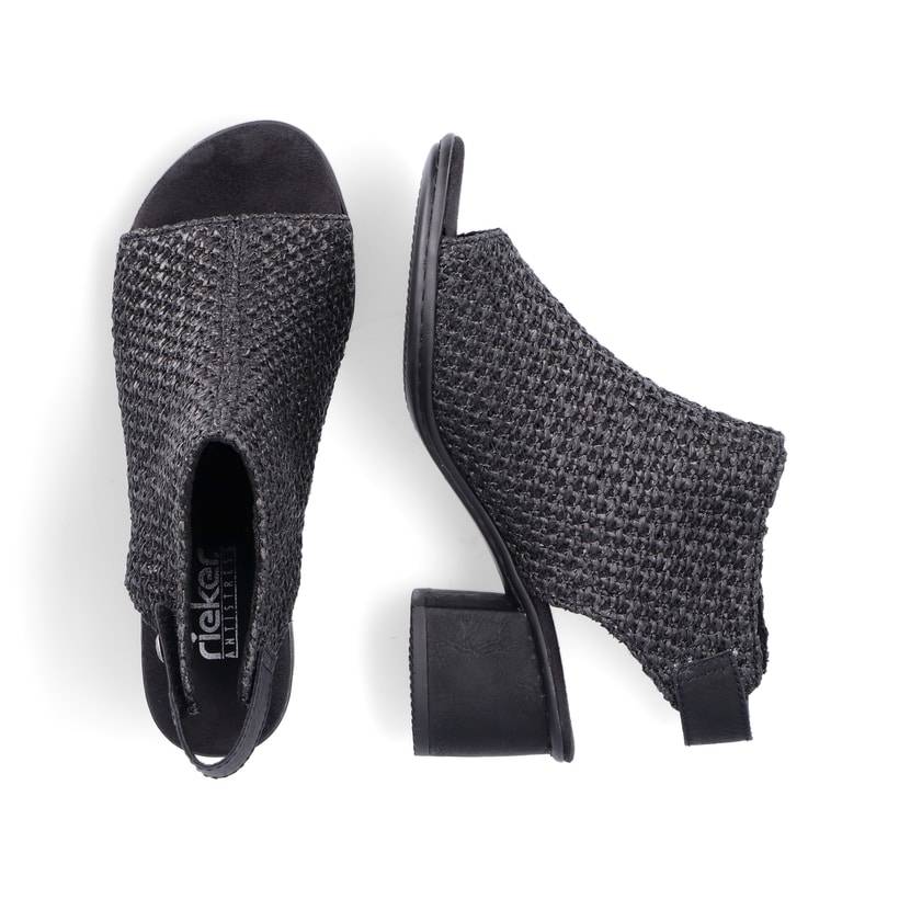 Rieker Artikelnummer 64670-00 Rieker Damen Riemchensandaletten Tiefschwarz