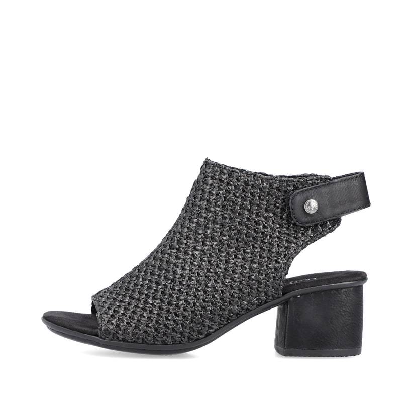 Rieker Artikelnummer 64670-00 Rieker Damen Riemchensandaletten tiefschwarz