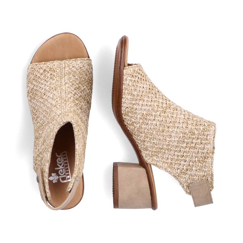Rieker Artikelnummer 64670-60 Rieker Damen Riemchensandaletten Sandbeige