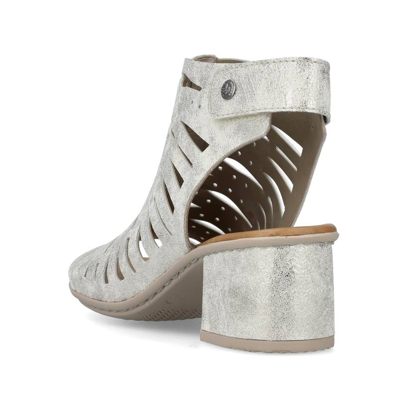 Rieker Artikelnummer 64676-60 Rieker Damen Riemchensandaletten Silber-metallic
