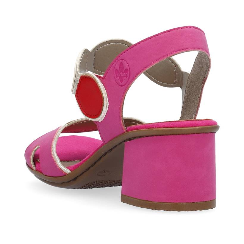 Rieker Artikelnummer 64691-31 Rieker Damen Riemchensandaletten Rosa