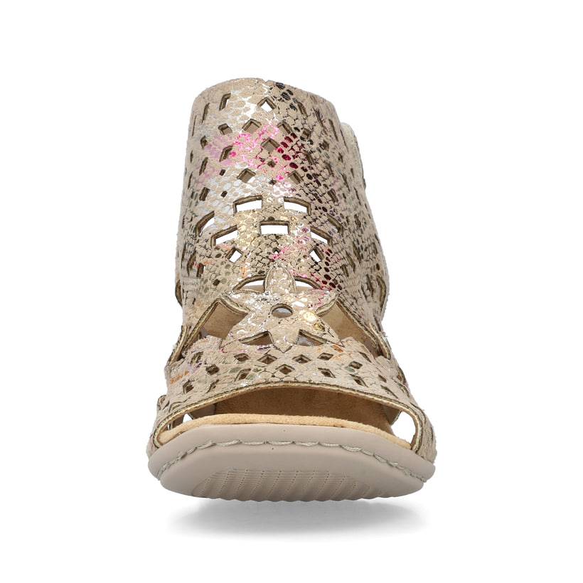 Rieker Artikelnummer 64780-90 Rieker Damen Riemchensandaletten Bronze-metallic