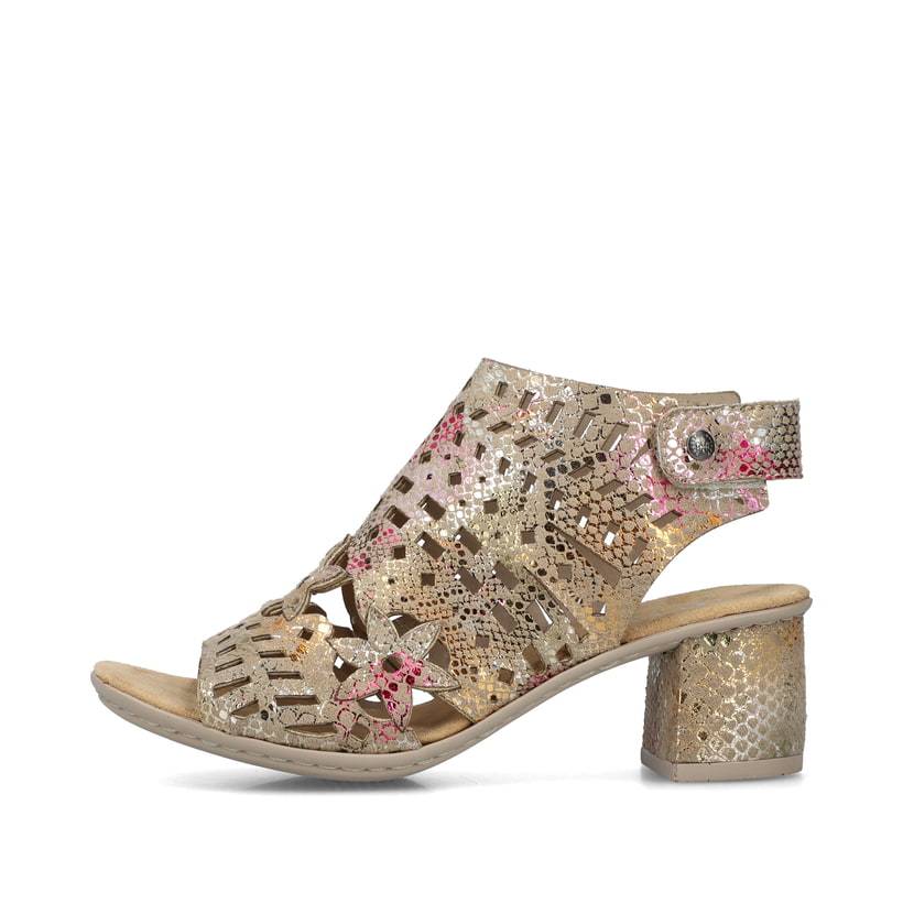 Rieker Artikelnummer 64780-90 Rieker Damen Riemchensandaletten Bronze-metallic