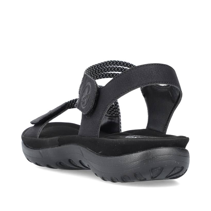 Rieker Artikelnummer 64870-00 Rieker Damen Riemchensandalen Asphaltschwarz