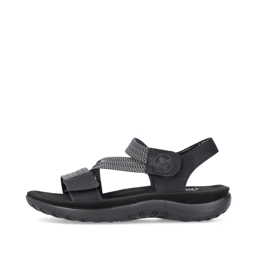 Rieker Artikelnummer 64870-00 Rieker Damen Riemchensandalen asphaltschwarz