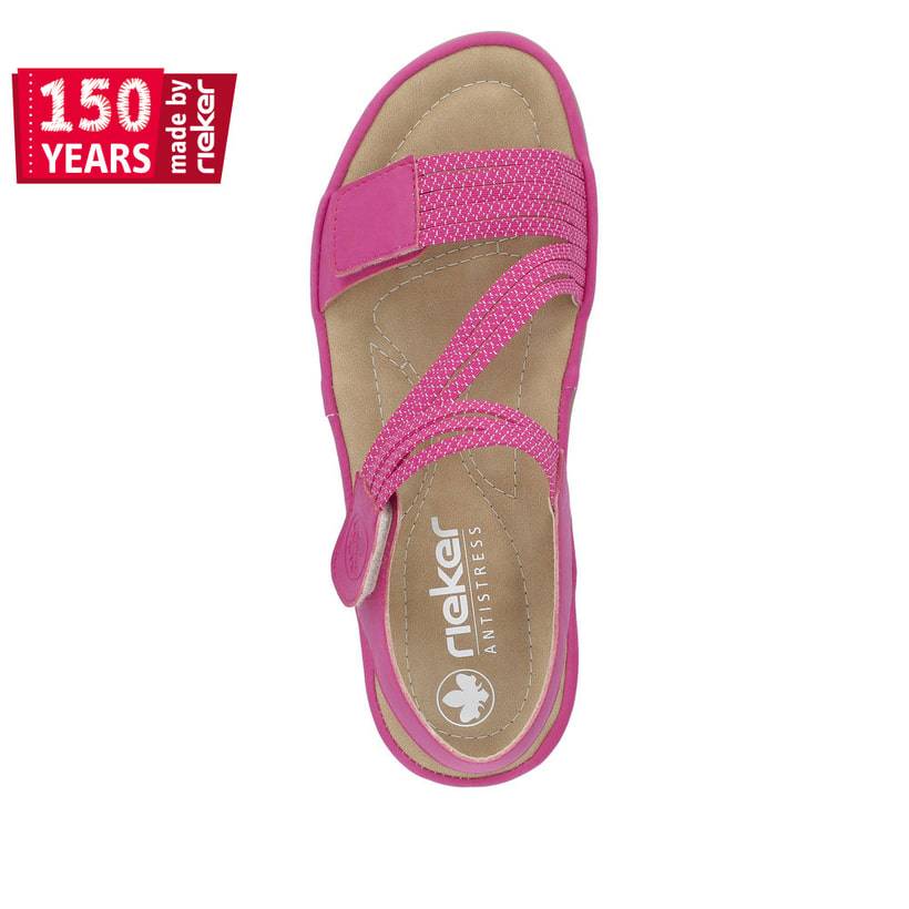 Rieker Artikelnummer 64870-31 Rieker Damen Riemchensandalen Rosa