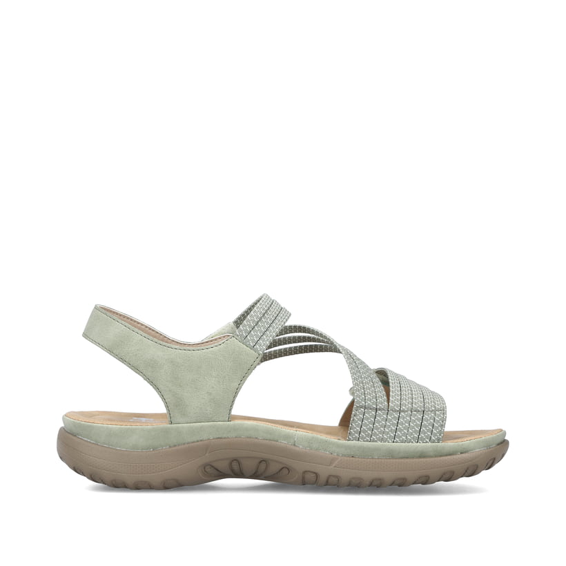 Rieker Artikelnummer 64870-52 Rieker Damen Riemchensandalen Mintgrün
