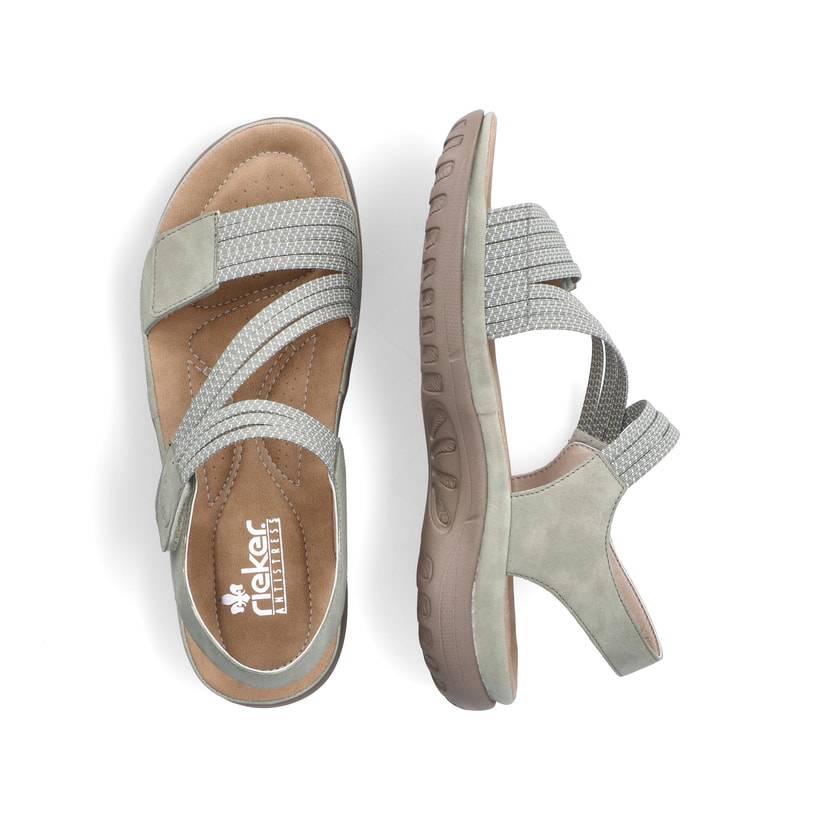 Rieker Artikelnummer 64870-52 Rieker Damen Riemchensandalen Mintgrün