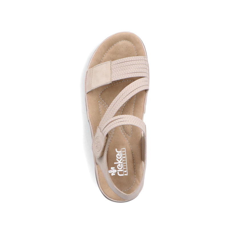 Rieker Artikelnummer 64870-62 Rieker Damen Riemchensandalen Hellbeige