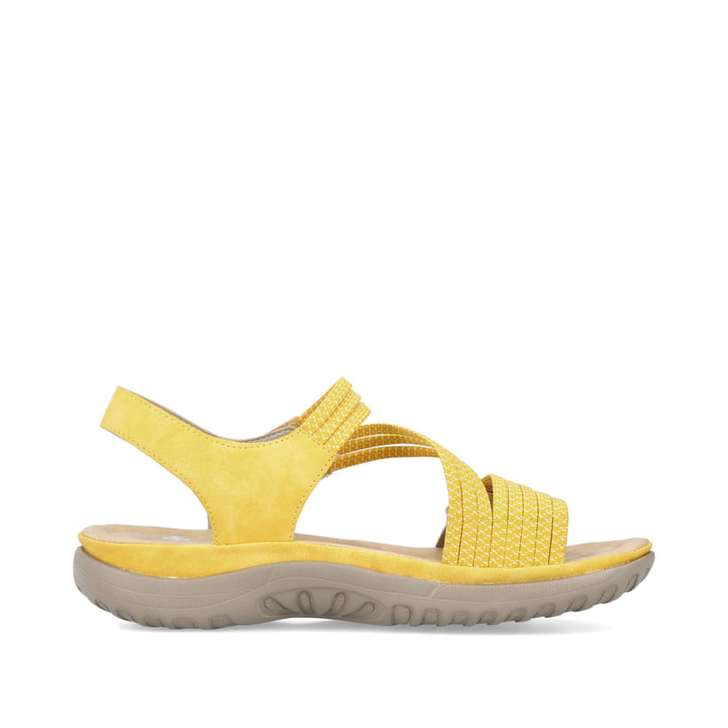 Rieker Artikelnummer 64870-68 Rieker Damen Riemchensandalen Zitronengelb