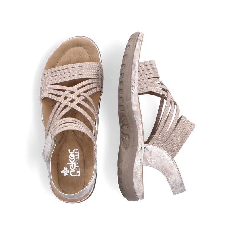 Rieker Artikelnummer 64888-60 Rieker Damen Riemchensandalen Cremebeige