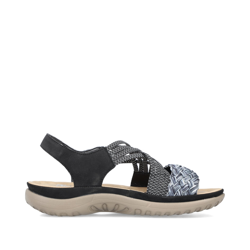 Rieker Artikelnummer 64889-00 Rieker Damen Riemchensandalen Nachtschwarz