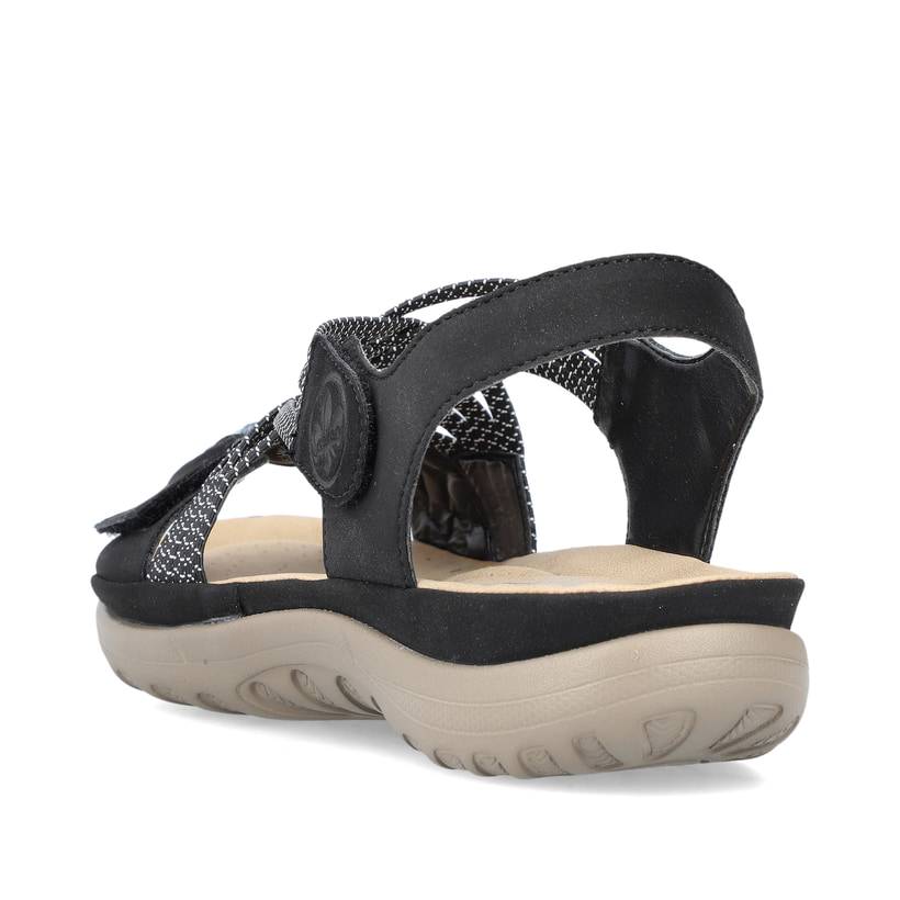 Rieker Artikelnummer 64889-00 Rieker Damen Riemchensandalen Nachtschwarz