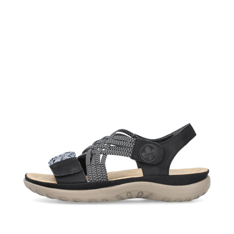 Rieker Artikelnummer 64889-00 Rieker Damen Riemchensandalen nachtschwarz