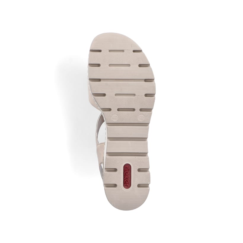 Rieker Artikelnummer 66466-60 Rieker Damen Keilsandaletten Champagner