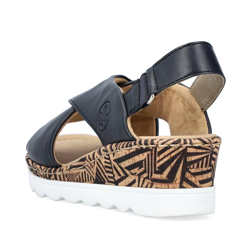 Rieker Artikelnummer 67189-14 Rieker Damen Keilsandaletten Marineblau