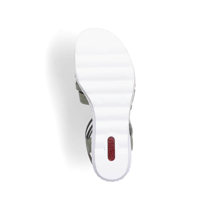 Rieker Artikelnummer 67459-52 Rieker Damen Keilsandaletten Khakigrün