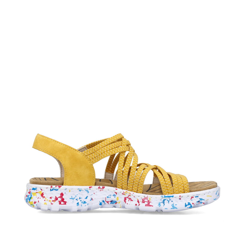 Rieker Artikelnummer 67898-68 Rieker Damen Trekkingsandalen Sonnenblumengelb-multi
