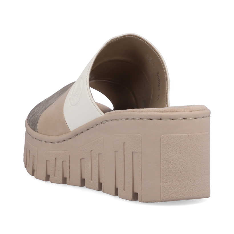 Rieker Artikelnummer 68092-62 Rieker Damen Pantoletten Hellbeige
