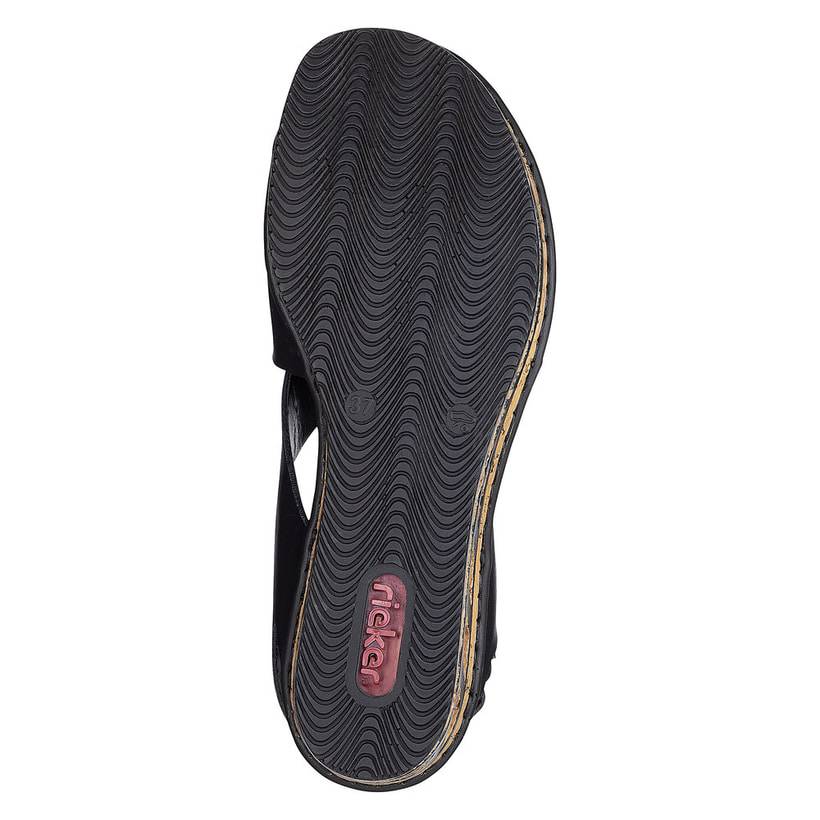 Rieker Artikelnummer 68189-00 Rieker Damen Keilsandaletten Tiefschwarz