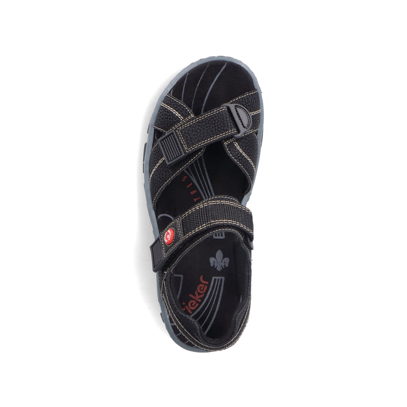 Rieker Artikelnummer 68851-02 Rieker Damen Trekkingsandalen Asphaltschwarz