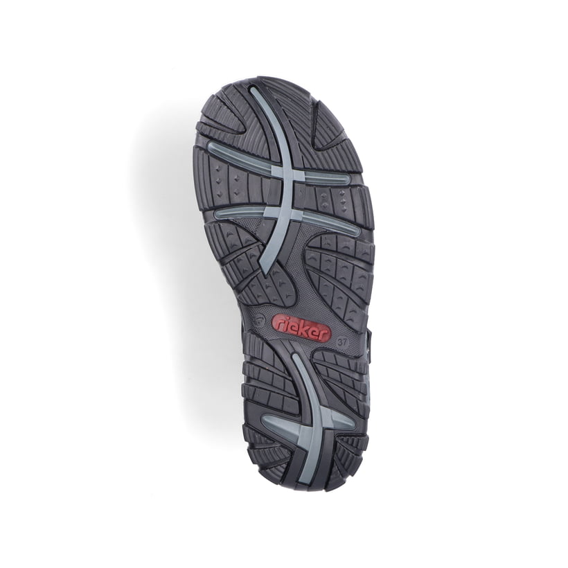 Rieker Artikelnummer 68851-02 Rieker Damen Trekkingsandalen Asphaltschwarz